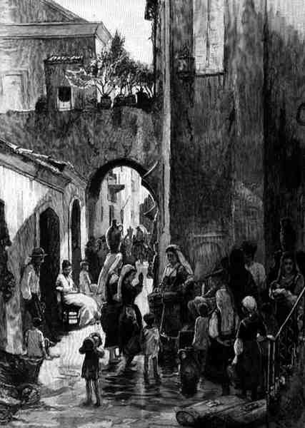 A Street Fountain, Catanzaro, Italia, fra 