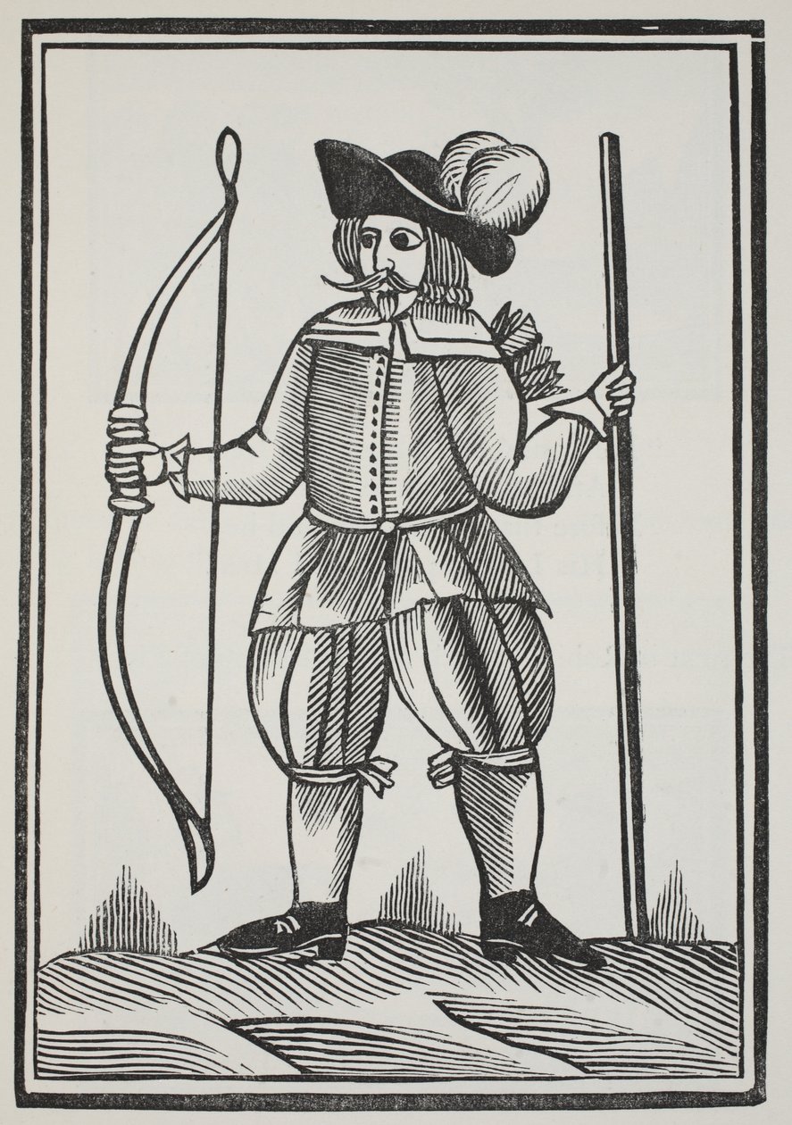 A True Tale of Robin Hood, illustrasjon fra Chap-books of the Eighteenth Century av John Ashton, pub. 1882 av English School