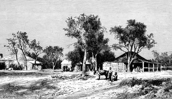 A Village on the Darling Downs, Queensland, Australia, fra 