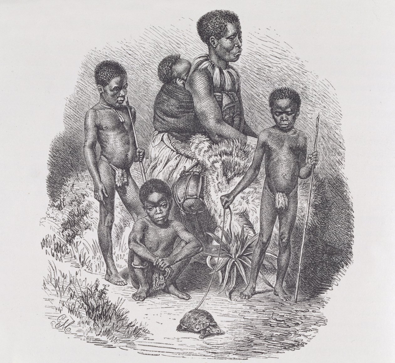 En Zulu-familie, fra 