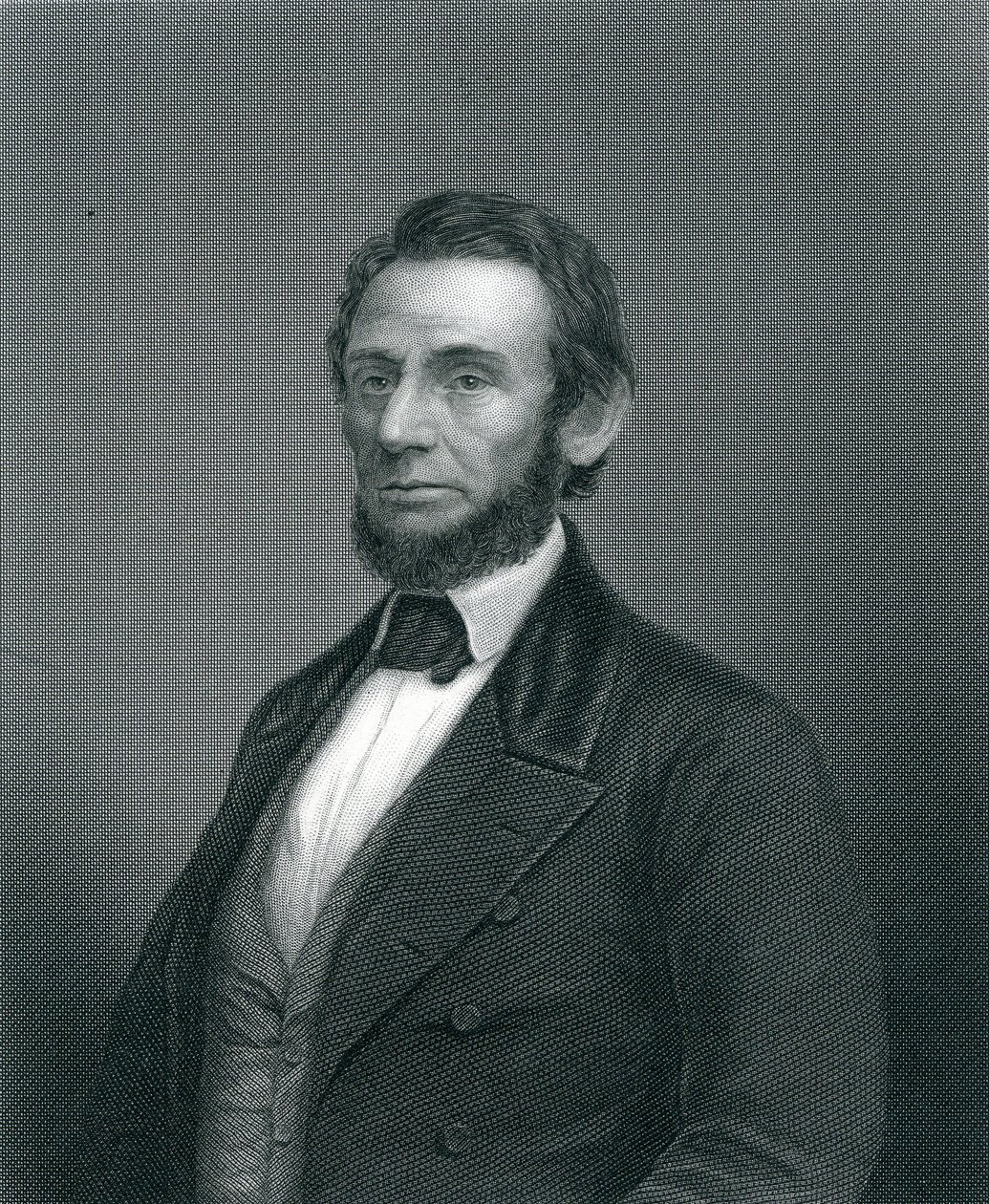 Abraham Lincoln, gravert av H. C. Balding, 1800-tallet av English School