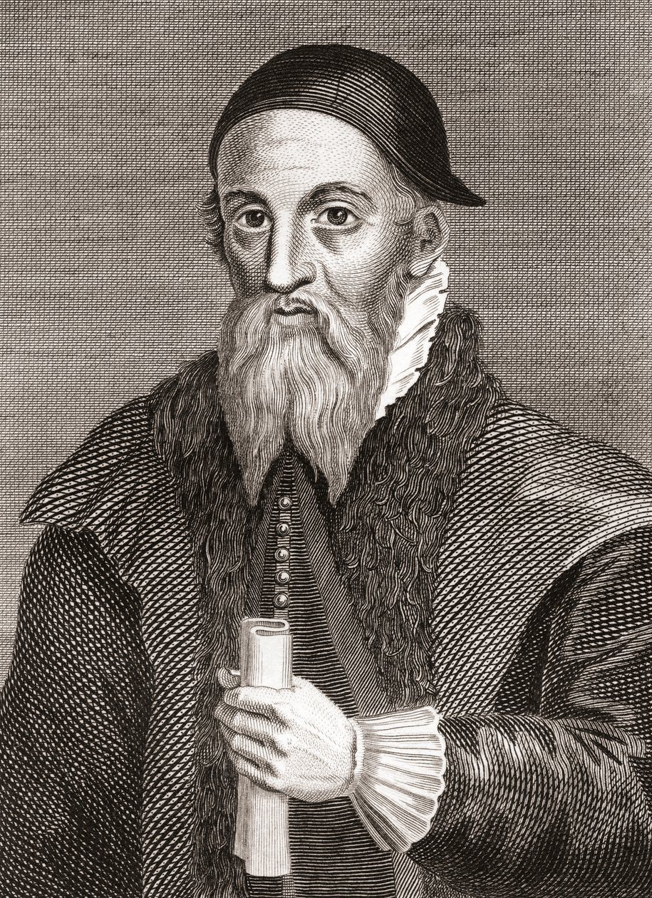 Alexander Erskine av Gogar, ca. 1521-1592. Skotsk laird og keeper av James VI av Skottland på Stirling Castle. Fra Iconographia Scotica eller Portraits of Illustrious Persons of Scotland, utgitt 1797. av English School