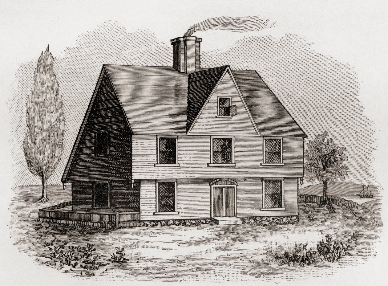 Allyn House, New Plymouth, Nord-Amerika, fra 