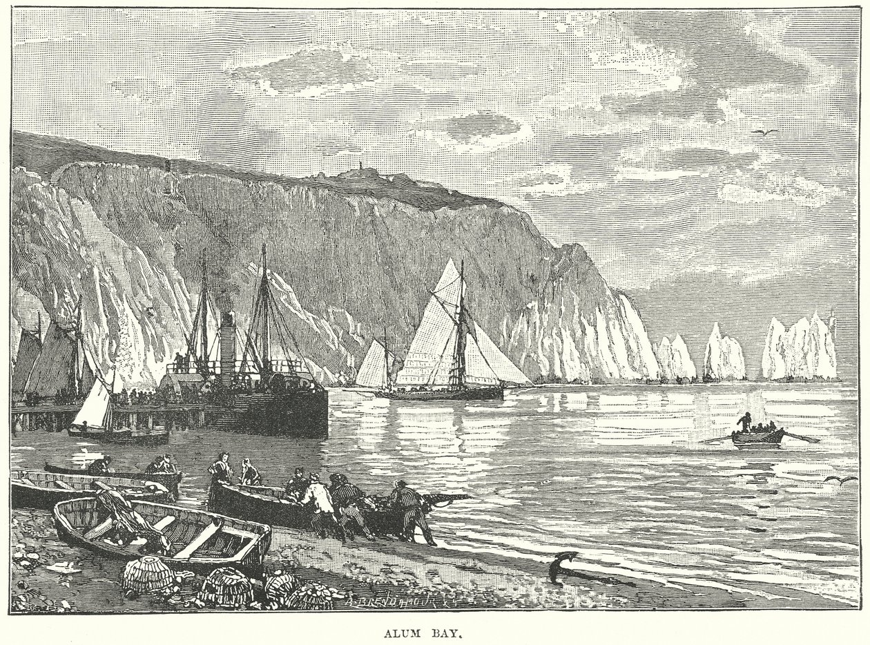 Alun Bay (gravering) av English School