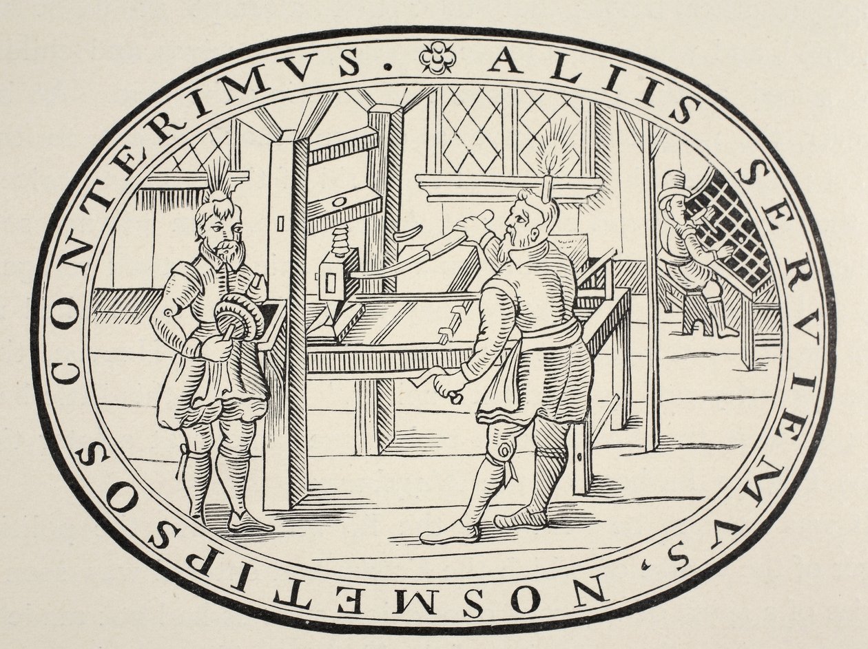 Et engelsk trykkeri, 1619 av English School