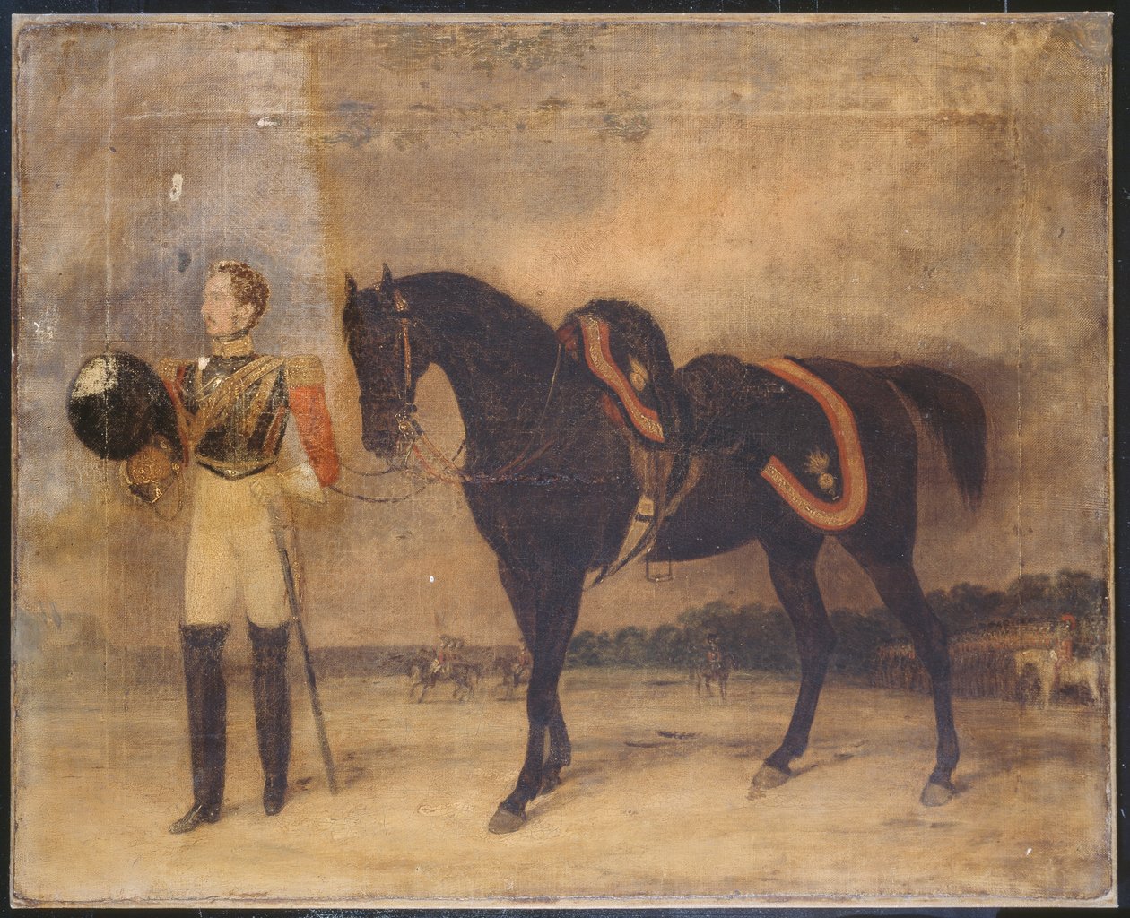 En uidentifisert offiser, 2nd Regiment of Life Guards, ca. 1832 av English School