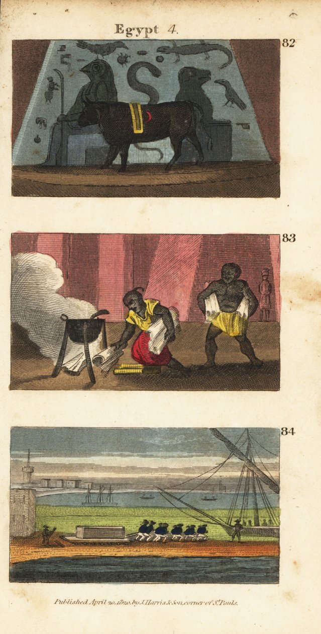 Det gamle egyptiske idolet Osiris som en okse 82, Saraseneren Omar som brente biblioteket til Ptolemaios Soter i 642 83, og Napoleons tropper tok bort Alexanders grav 84 av English School