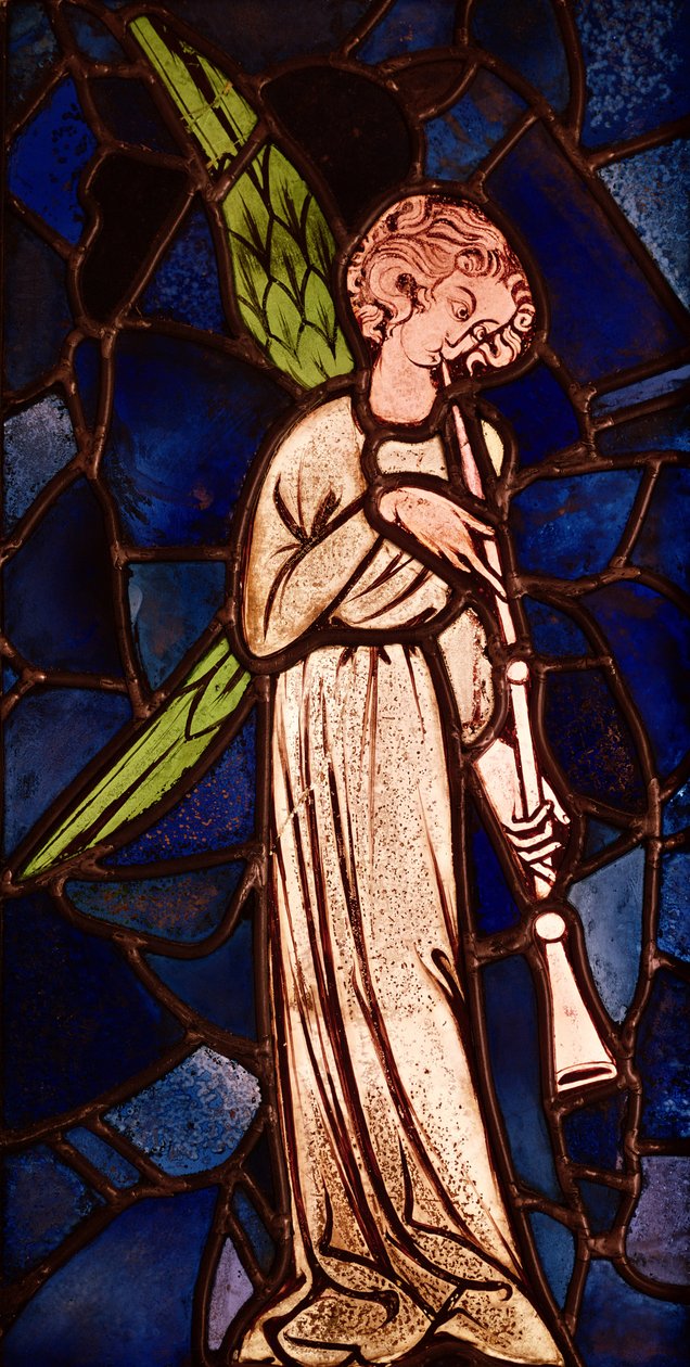 Engel spiller trompet, ca. 1280 av English School