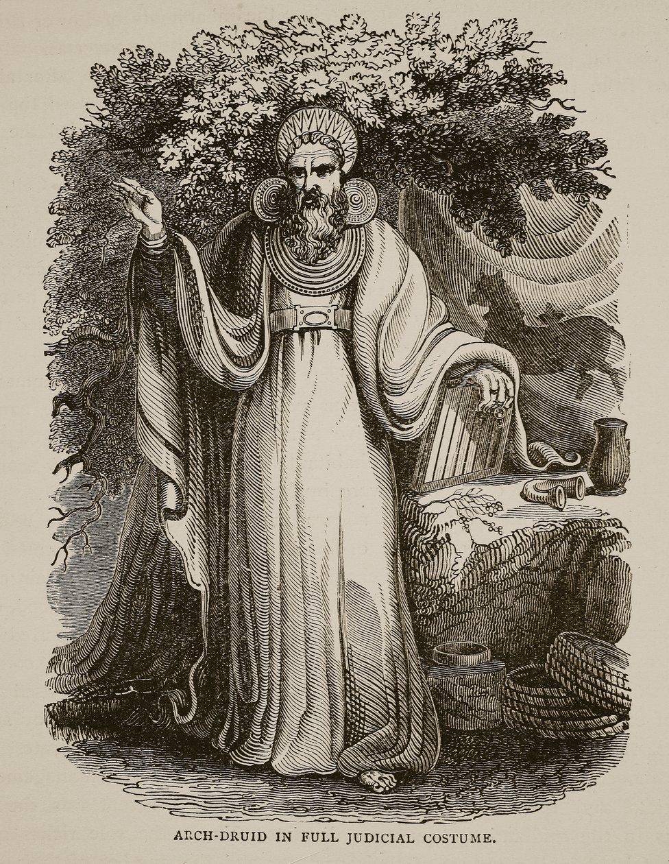 Arch-Druid i full rettsdrakt av English School