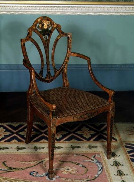 Lenestol, av George Seddon, ca. 1780 (malt tre) av English School