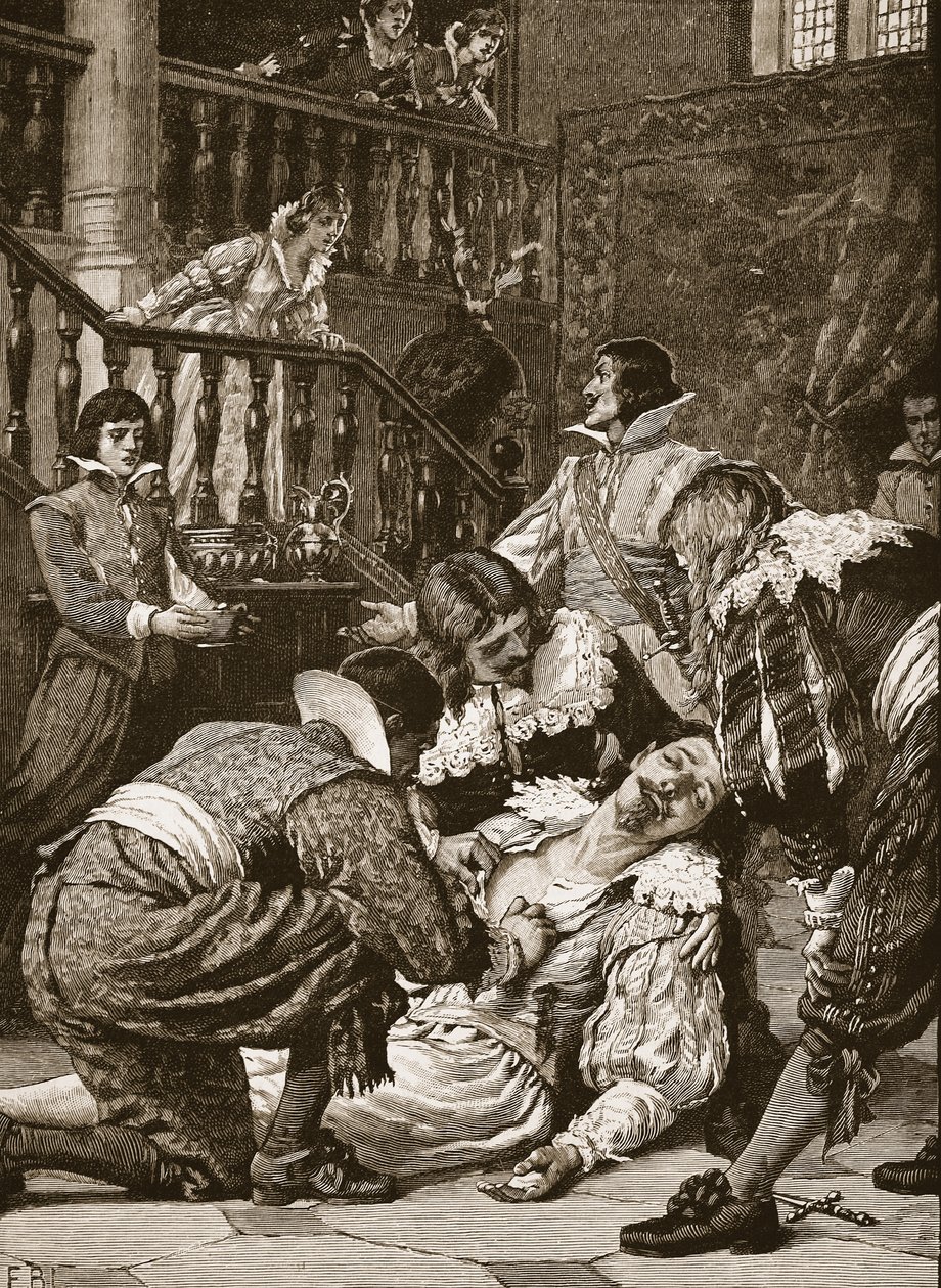 Assassination of the Duke of Buckingham, illustrasjon fra 