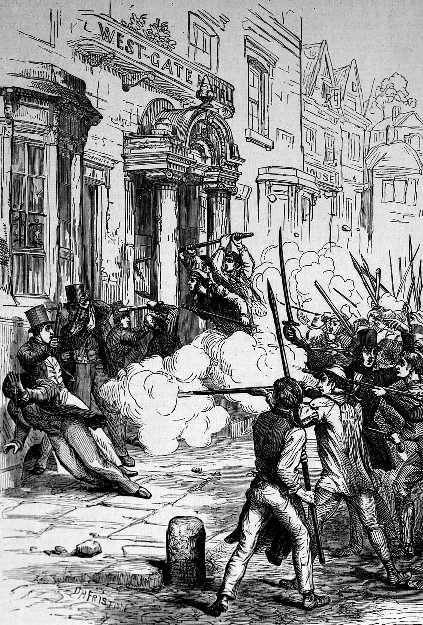 Angrep på Westgate Hotel, Newport 4. november 1839 av English School