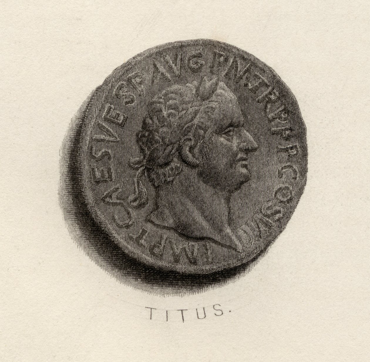 Aureus-mynt, fra Titus Flavius Vespasianus epoke av English School