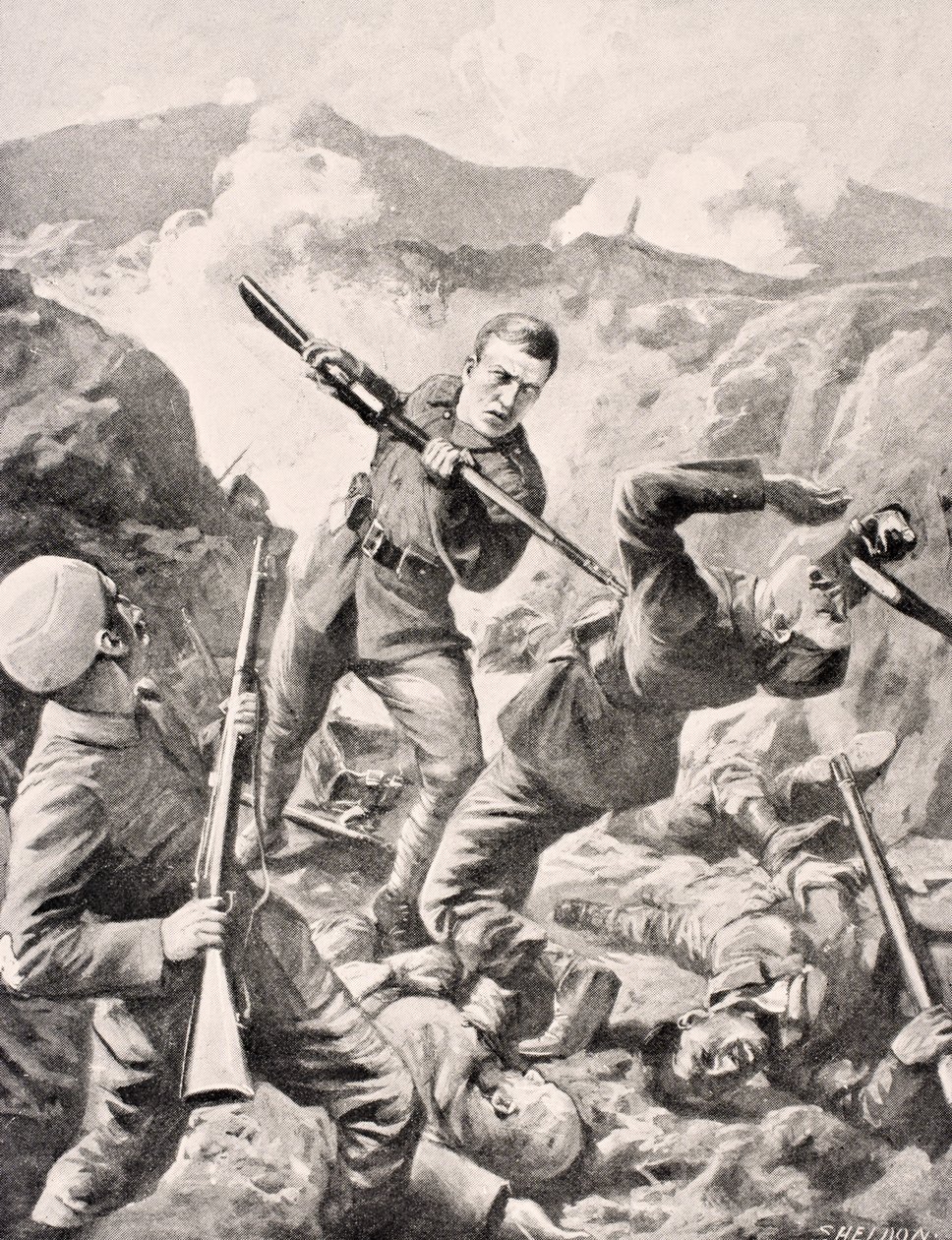 Den australske underkorporalen Albert Jacka, VC, fra 