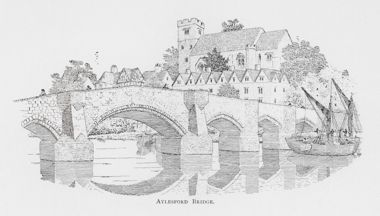 Aylesford-broen (lito) av English School