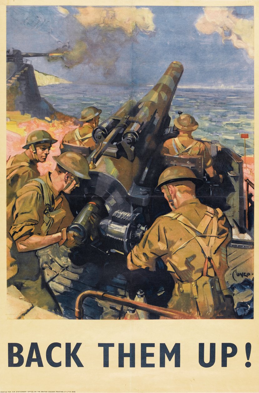 Støt dem opp! plakat, 1941 av English School