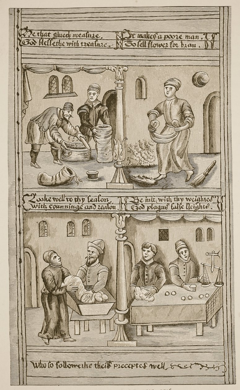Bakers of York, 1595-1596 (sepia-bilde) av English School