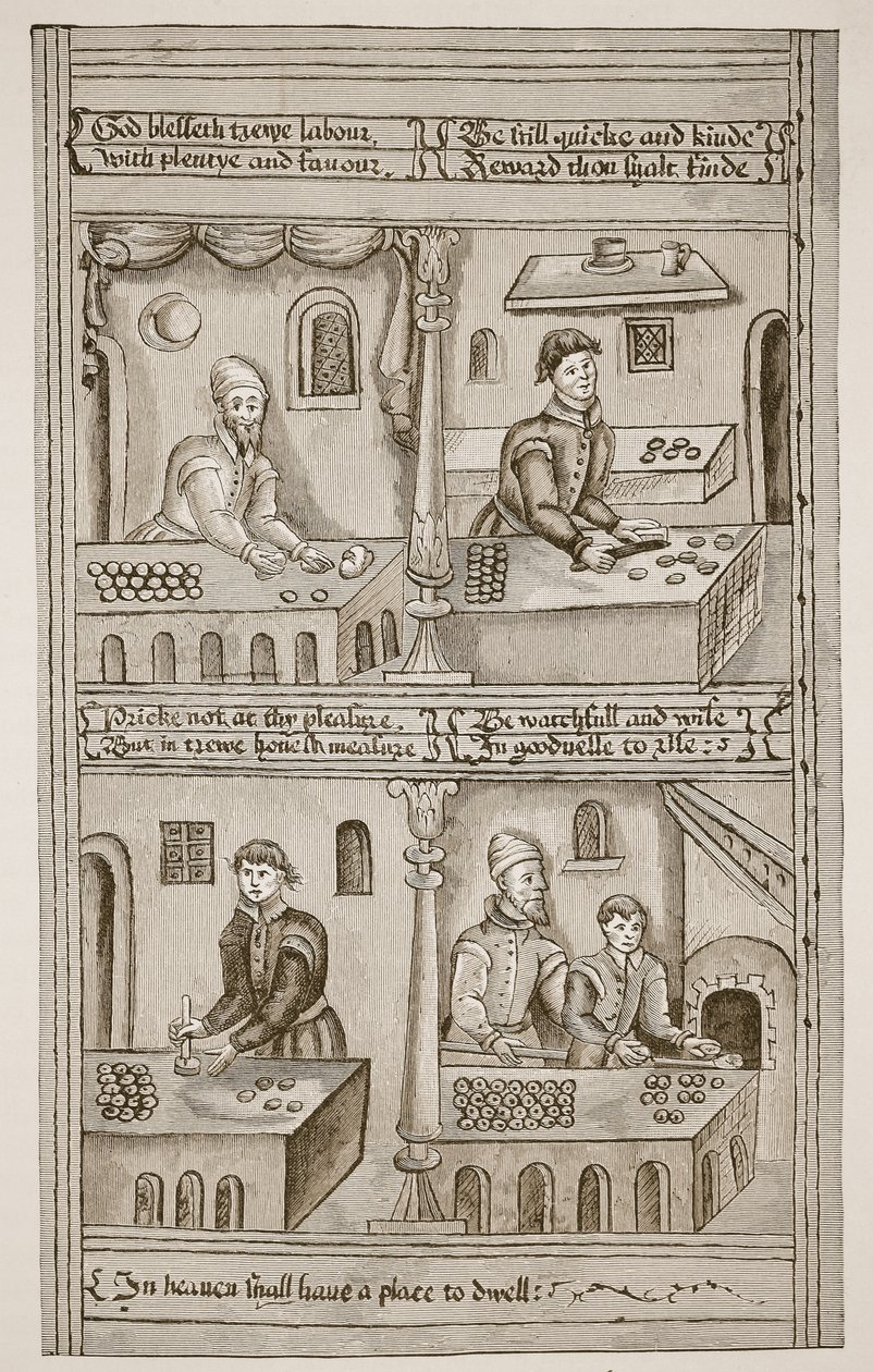 Bakers of York, 1595-1596 (sepia-bilde) av English School