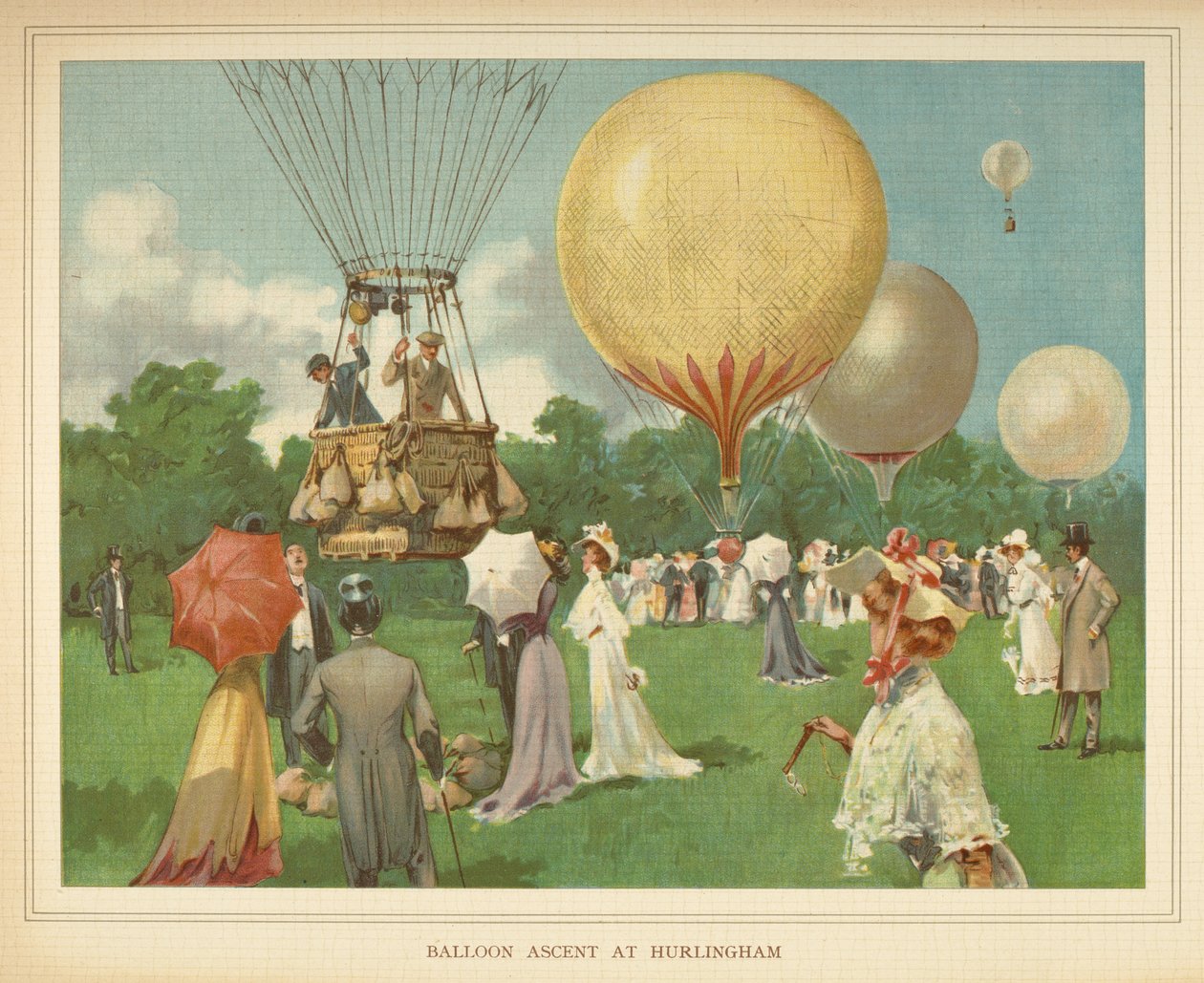 «Ballongoppstigning ved Hurlingham.» Little people
