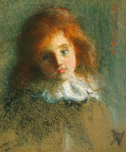 Barbara (pastell på papir) av English School
