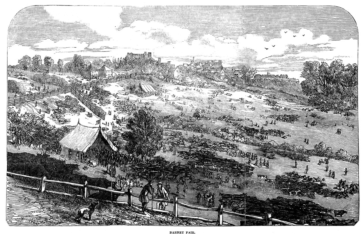 Barnet Fair, 1849 av English School