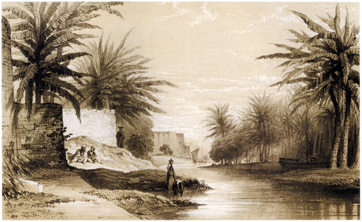 Basra, ca. 1834-37 (tegning) av English School