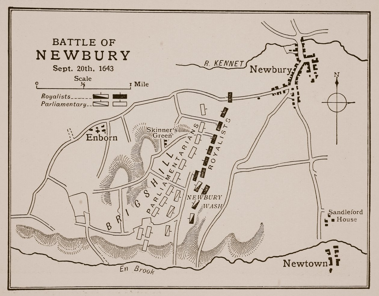 Slaget ved Newbury, 20. september 1643 av English School