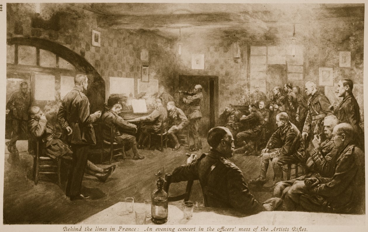 Bak linjene i Frankrike, 1914-19 av English School