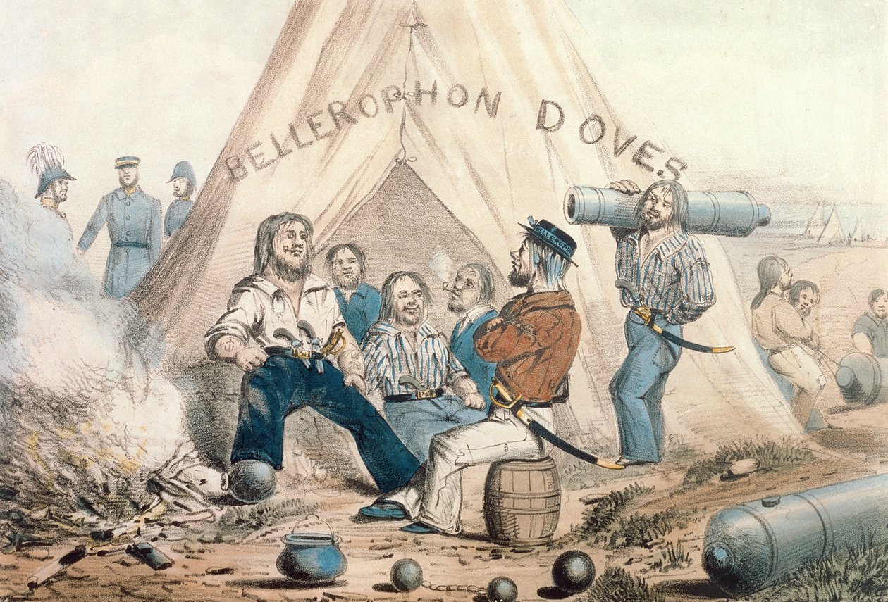 Bellerophon Doves, Sailors Encampment before Sebastopol, utgitt i 1854 av English School