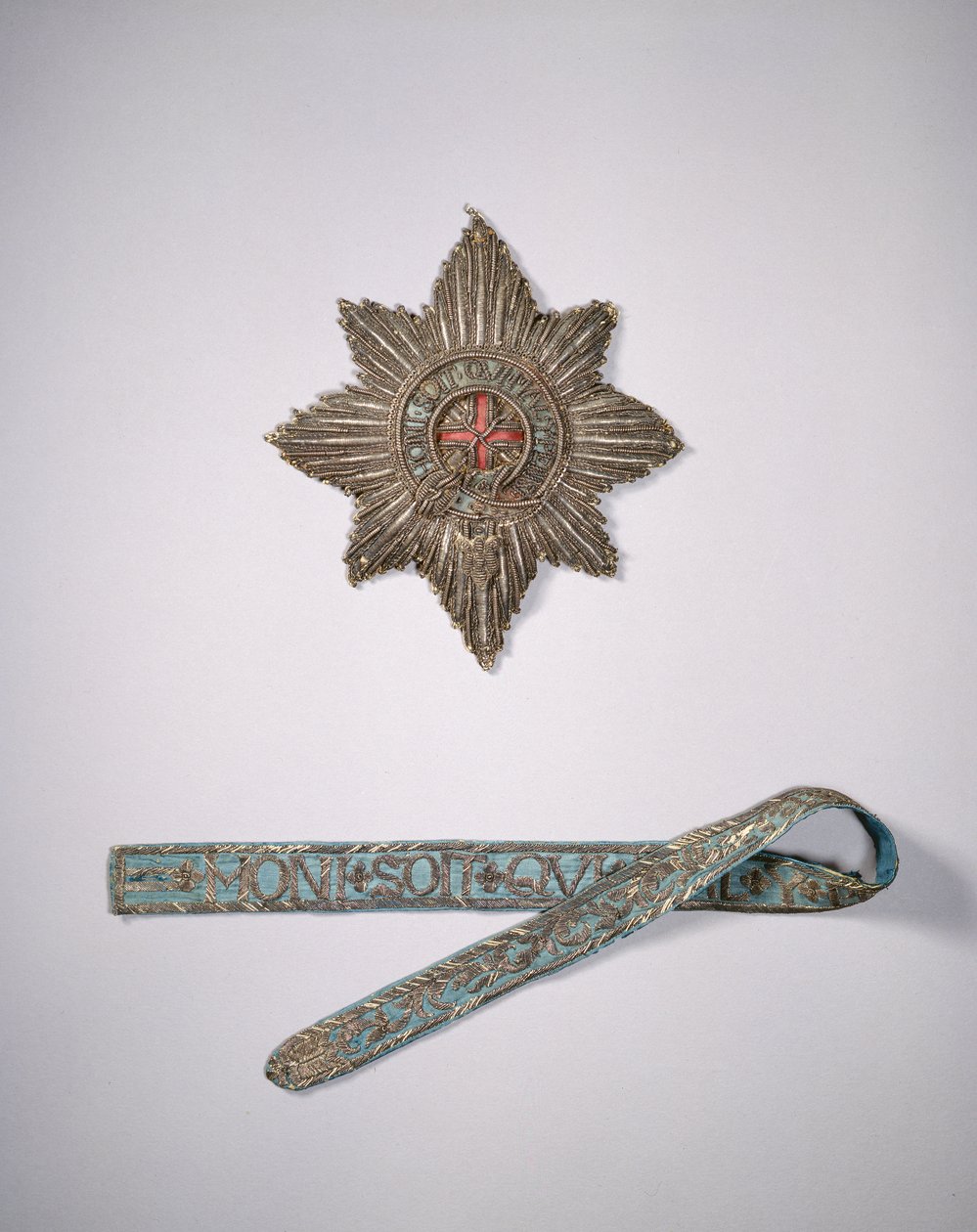 Bonnie Prince Charlies Star and Garter, 1600-tallet av English School