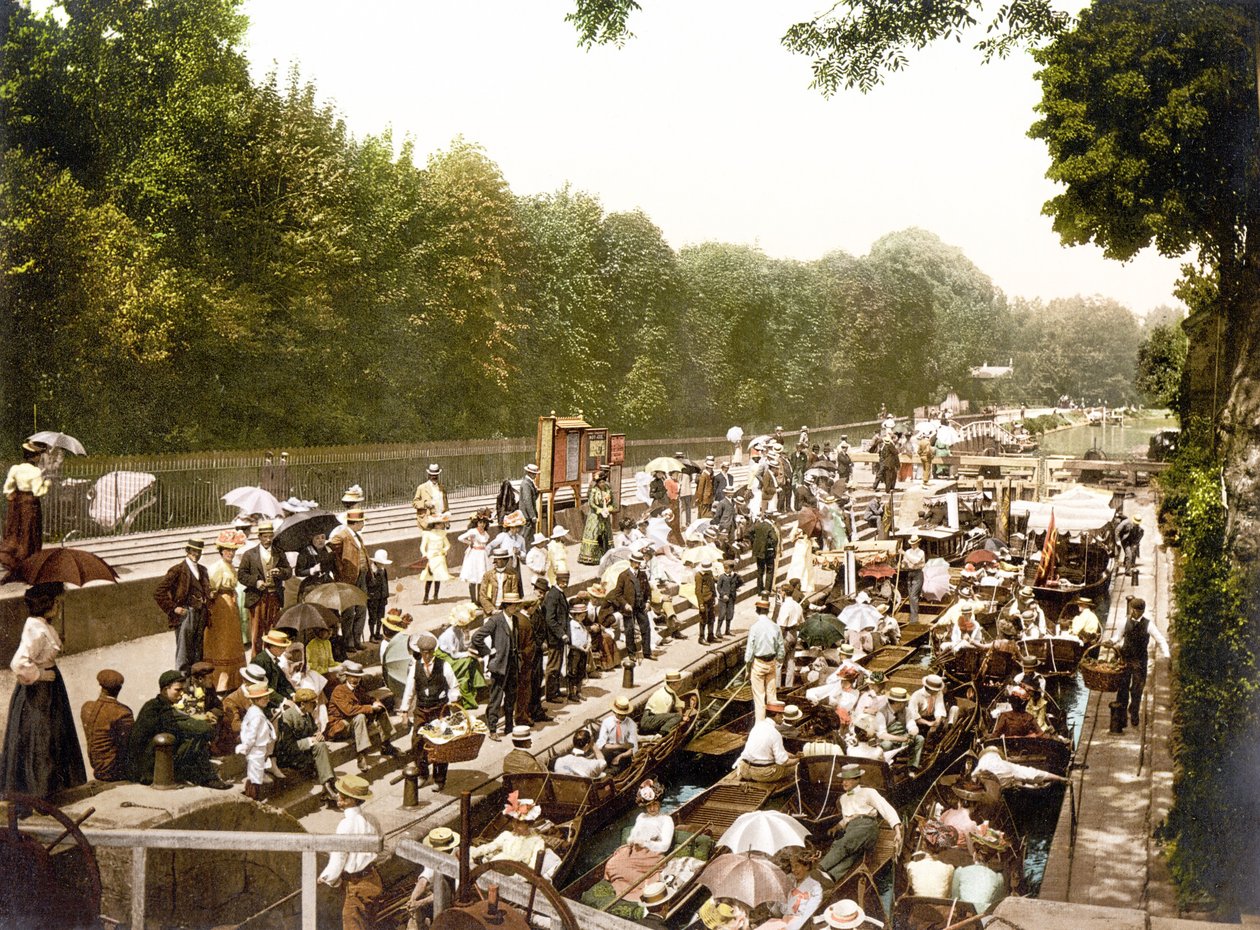 Boulters Lock (håndfarget bilde) av English School