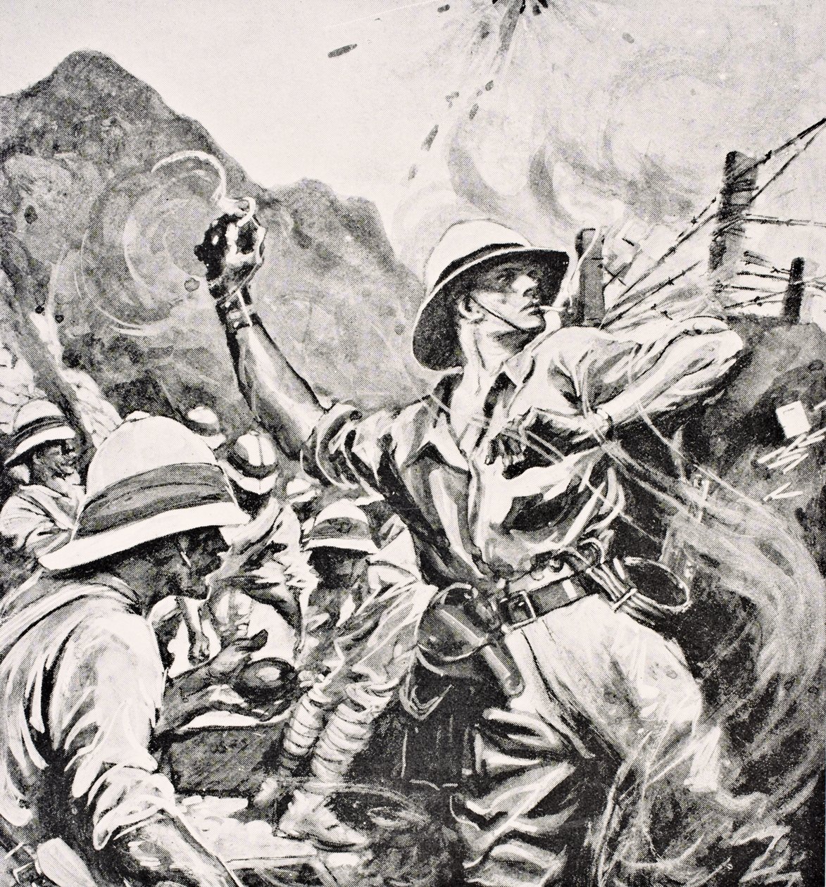 Britisk løytnant W.T. Forshaw VC, fra 