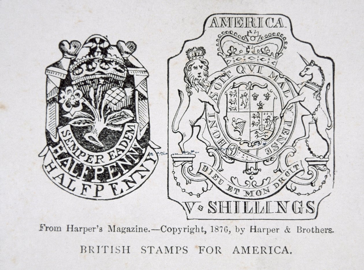 Britiske frimerker for Amerika av English School