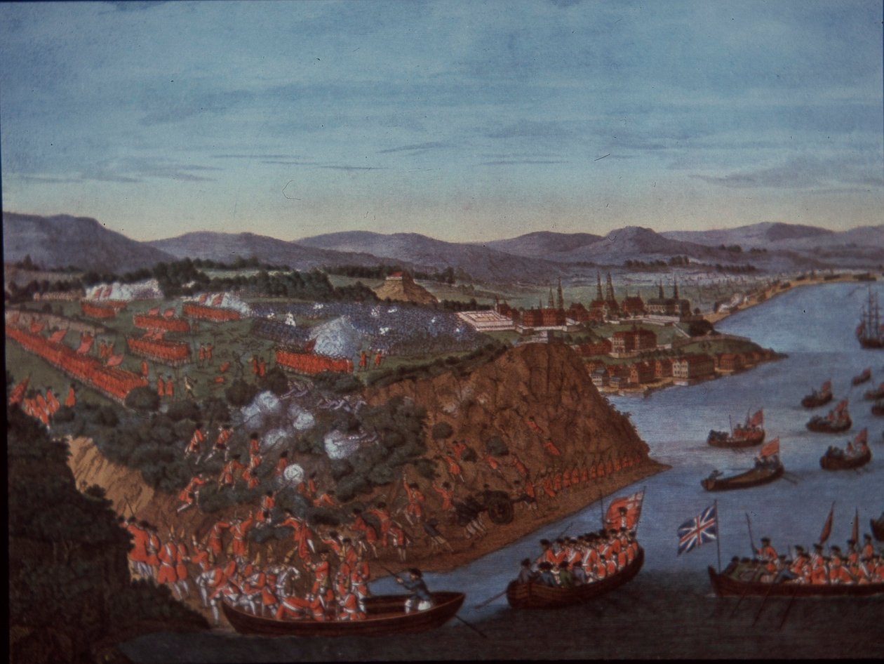 Britene tok Quebec i Canada fra fransk i 1759 av English School