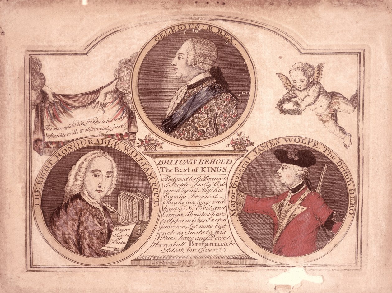 Briter ser den beste av konger..., 1762 av English School