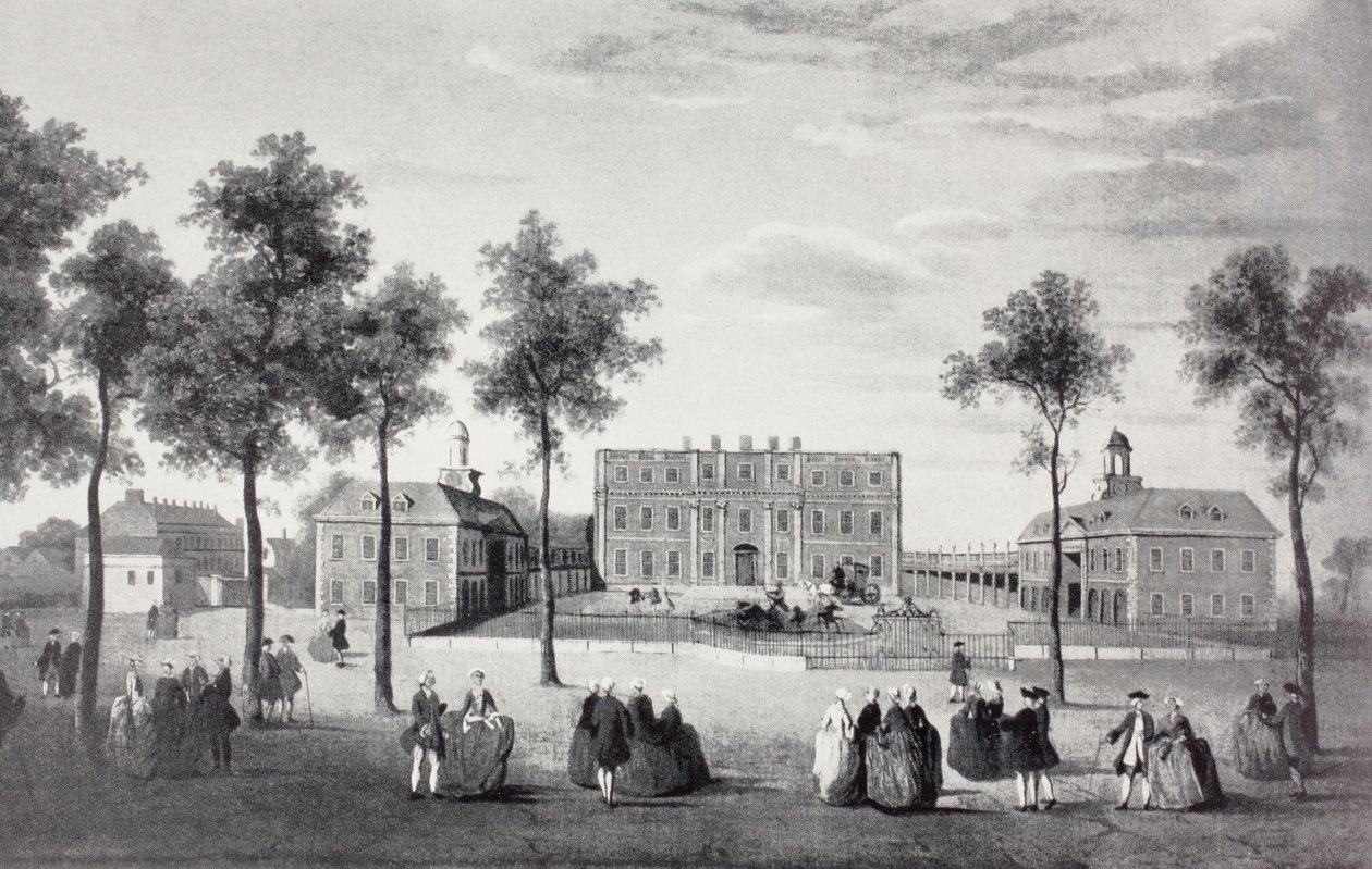 Buckingham House, 1750 av English School