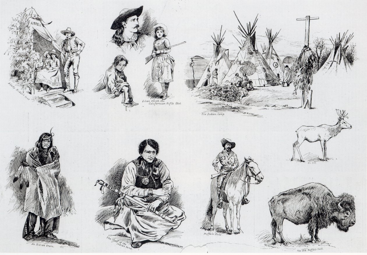 Buffalo Bills Wild West Show, 1887 av English School