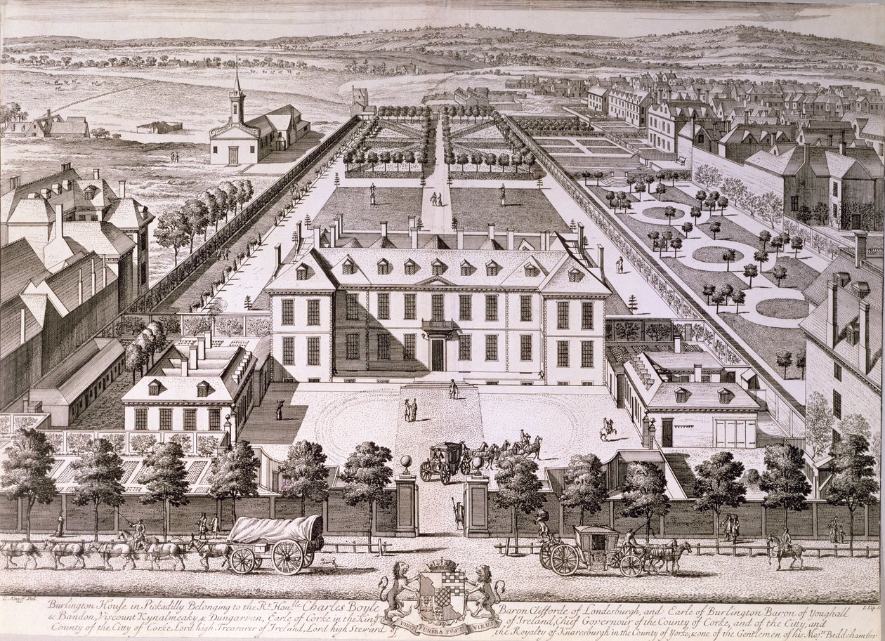Burlington House i Piccadilly, 1700-tallet av English School