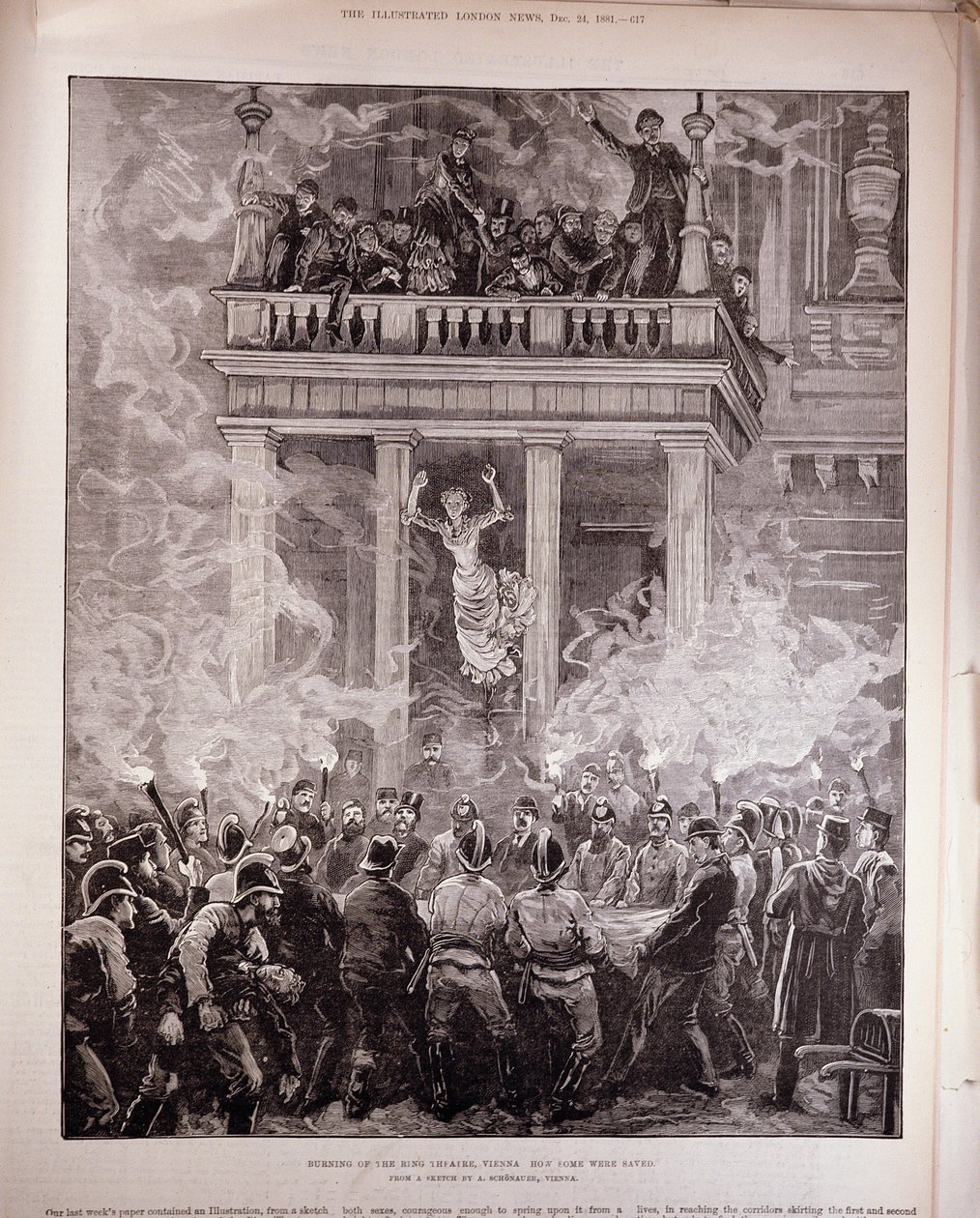 Burning of the Ring Theatre, Wien: How Some were Saved, fra 