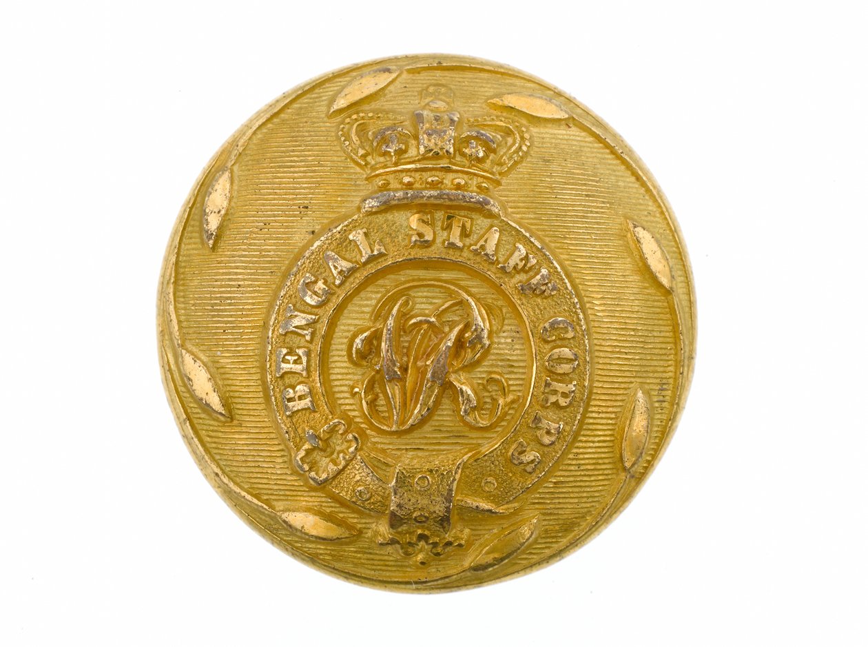 Button, Bengal Staff Corps, 1861-1876 av English School
