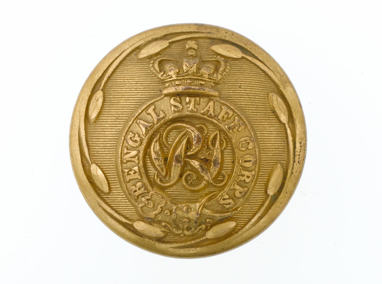 Button, Bengal Staff Corps, 1876-1891 av English School