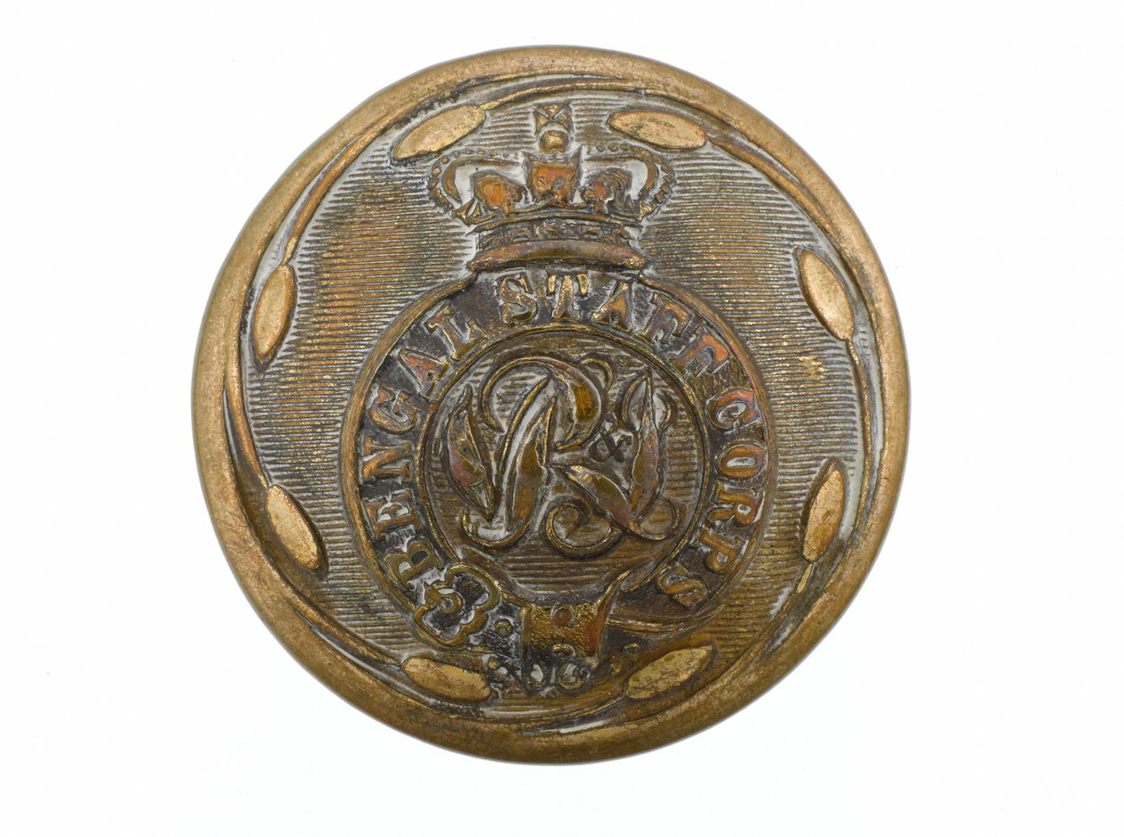 Button, Bengal Staff Corps, 1876-1891 av English School