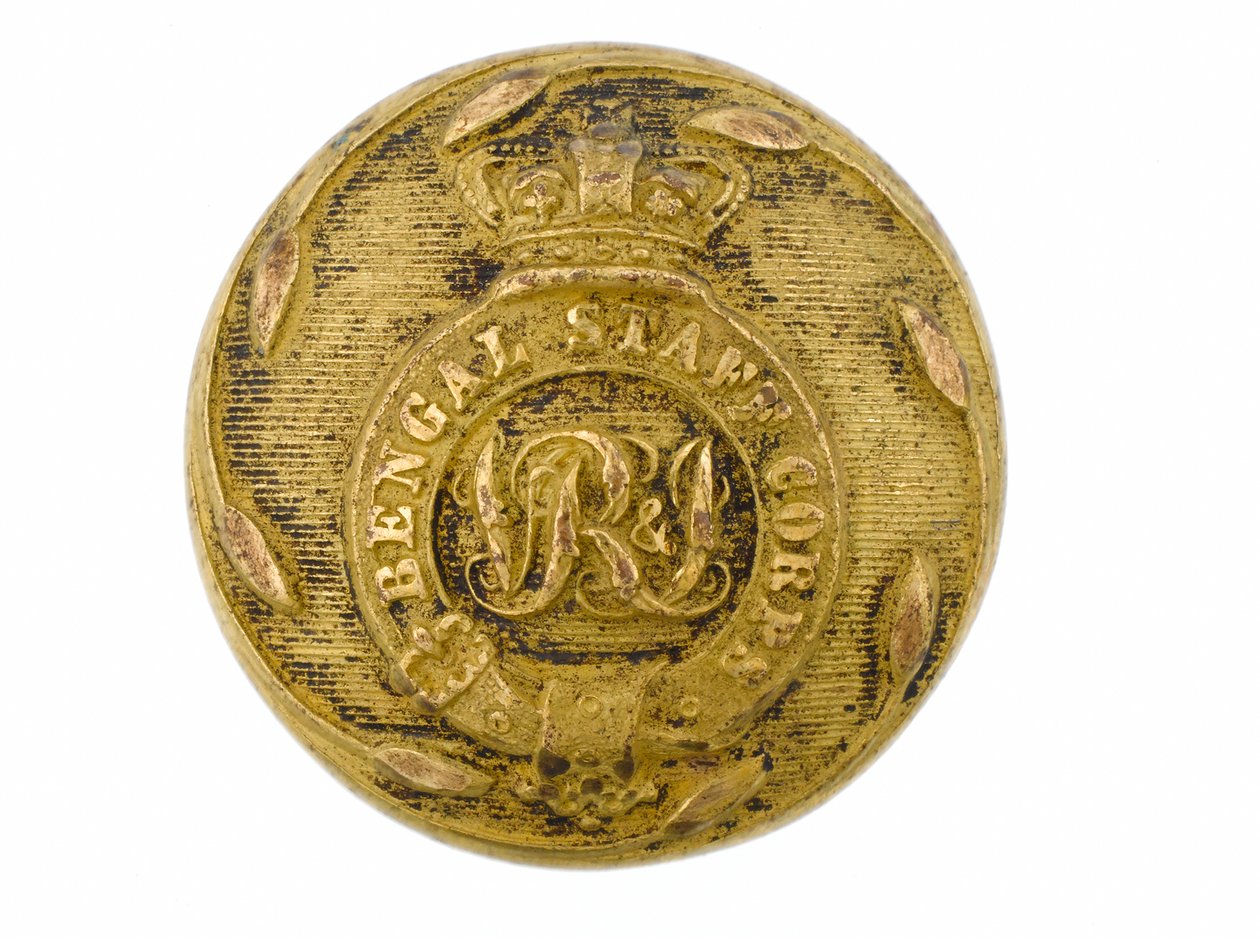 Button, Bengal Staff Corps, 1876-1891 av English School