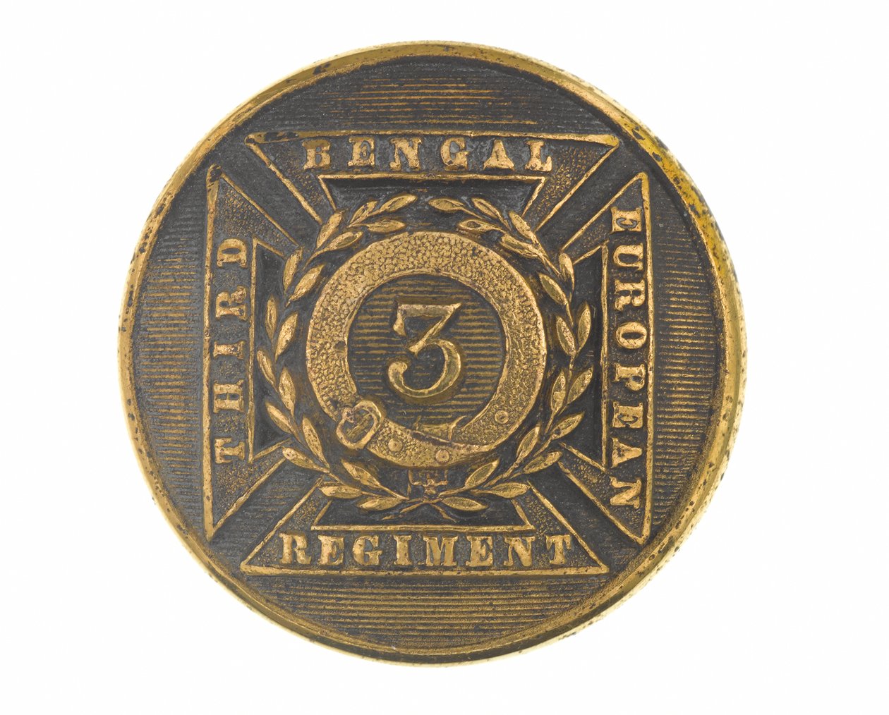 Button, offiser, 3. Bengal European Regiment, 1854-1861 av English School
