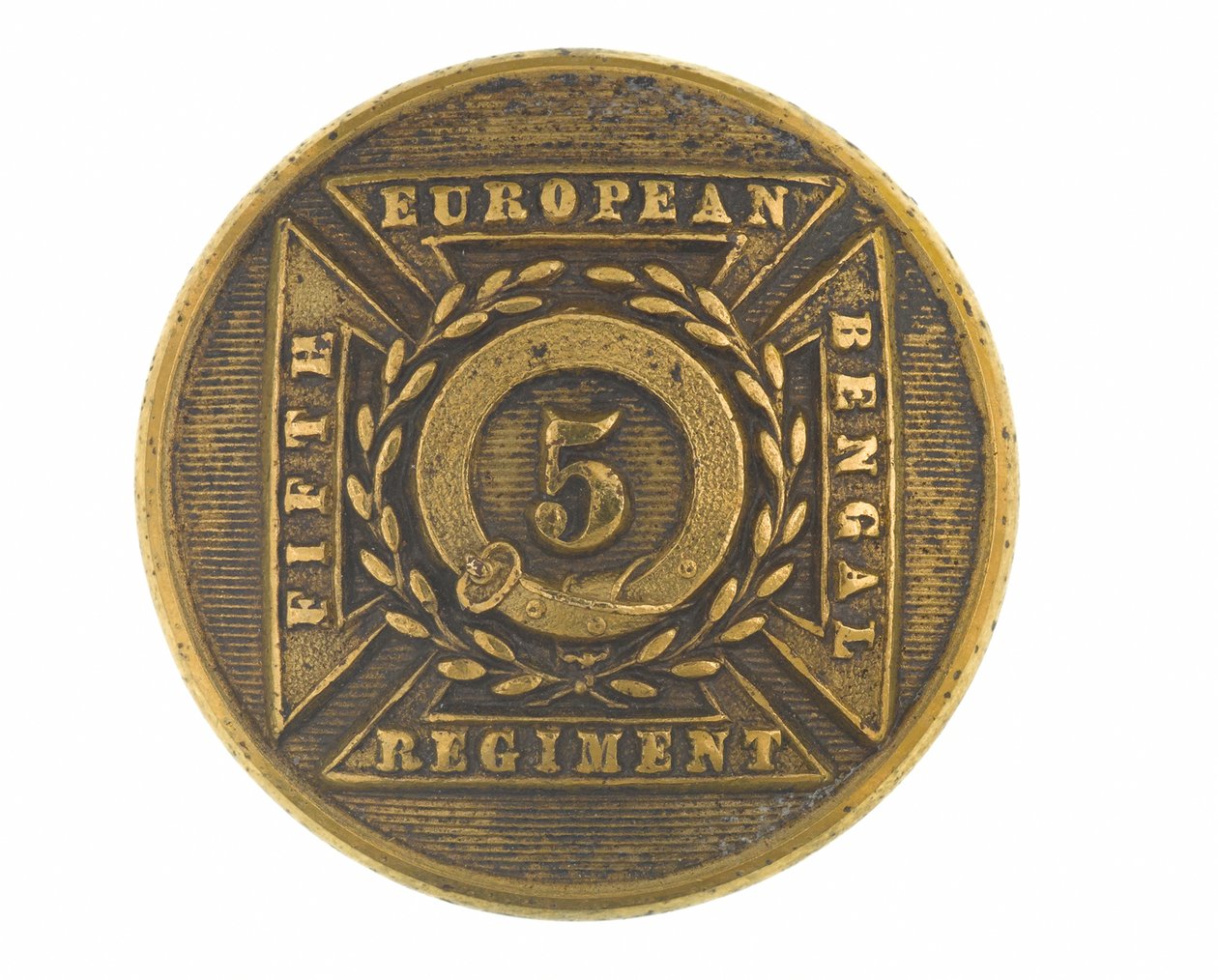 Button, offiser, 5. bengalske europeiske regiment, 1858-1860 av English School