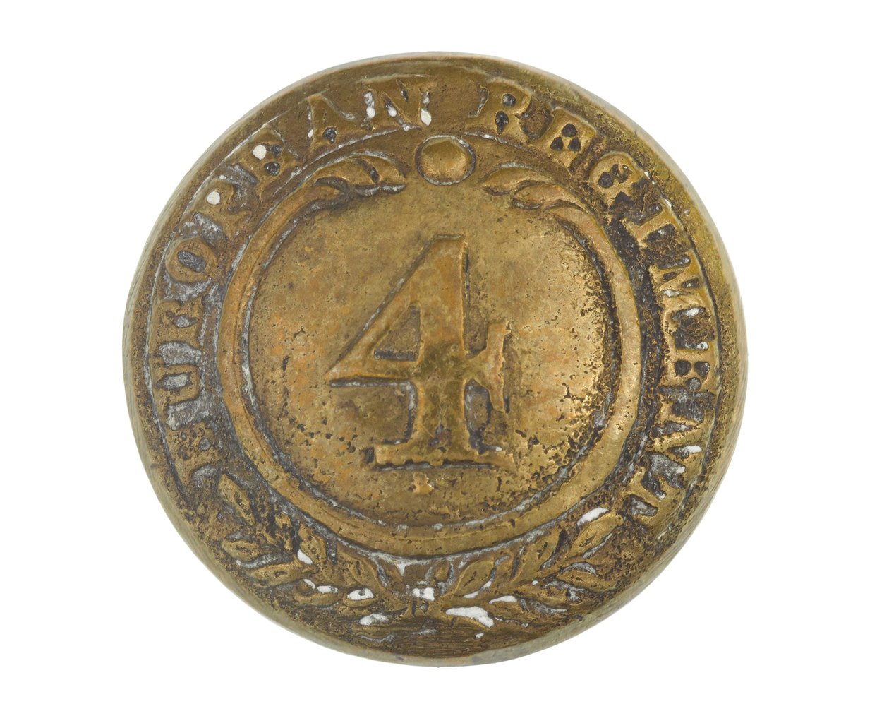 Button, andre rekker, 4. Bengal European Regiment, 1855-1861 av English School