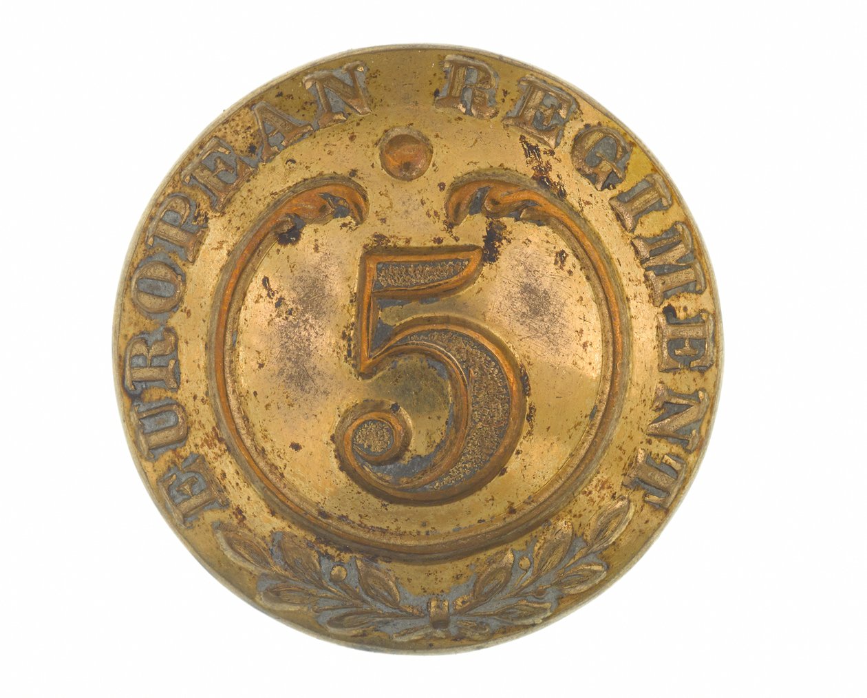 Button, andre rekker, 5. Bengal European Regiment, 1858-1860 av English School