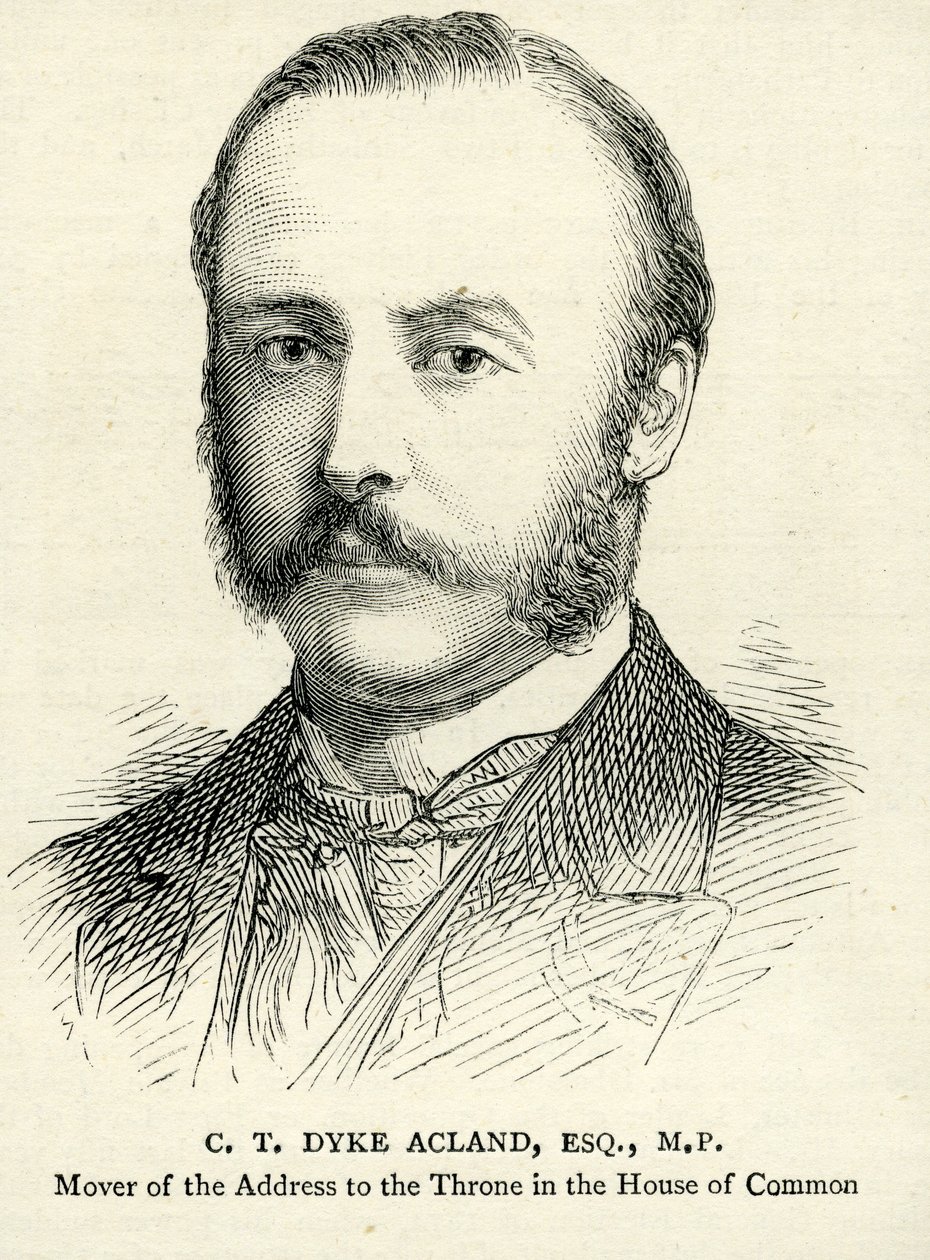C. T. Dyke Acland Illustrasjon fra The Graphic 17. februar 1883 av English School