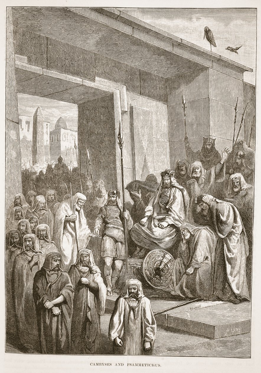 Cambyses og Psammetichus av English School