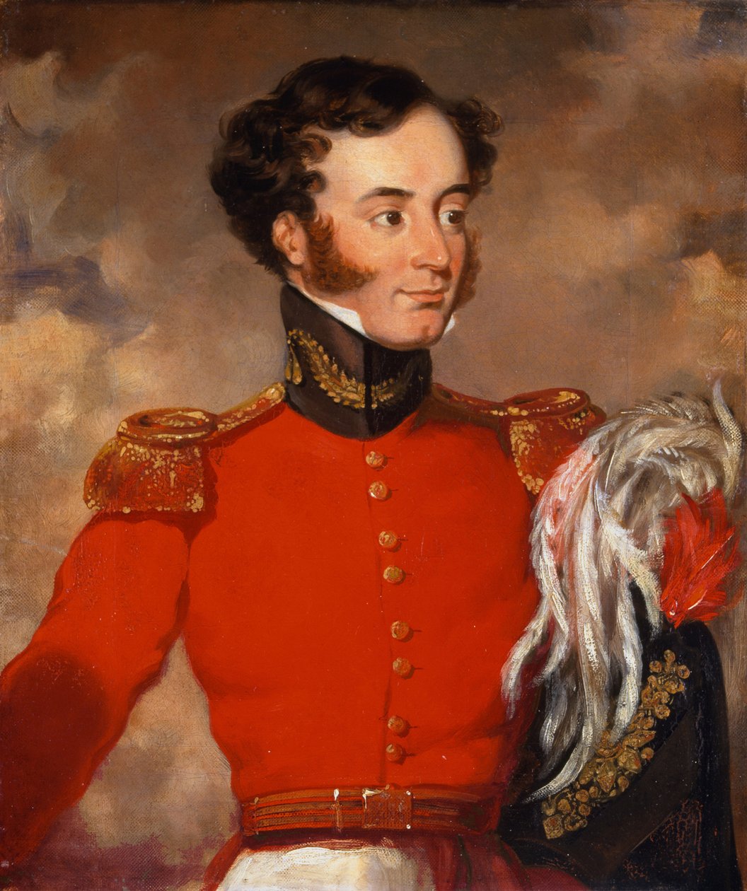 Kaptein Bulstrode Bygrave (1802-73) ca. 1838 av English School